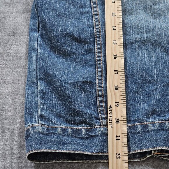 Coogi Denim Vest Womens S Blue Faded Logo Boho Perky Australia Down Under Preppy - Picture 7 of 16